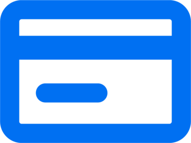 credit card blue icon